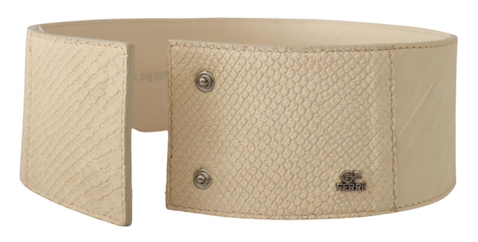 GF Ferre Elegant Off-White Fashion Belt - ACCEXO