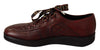 Dolce & Gabbana Elegant Bordeaux Derby Leather Shoes