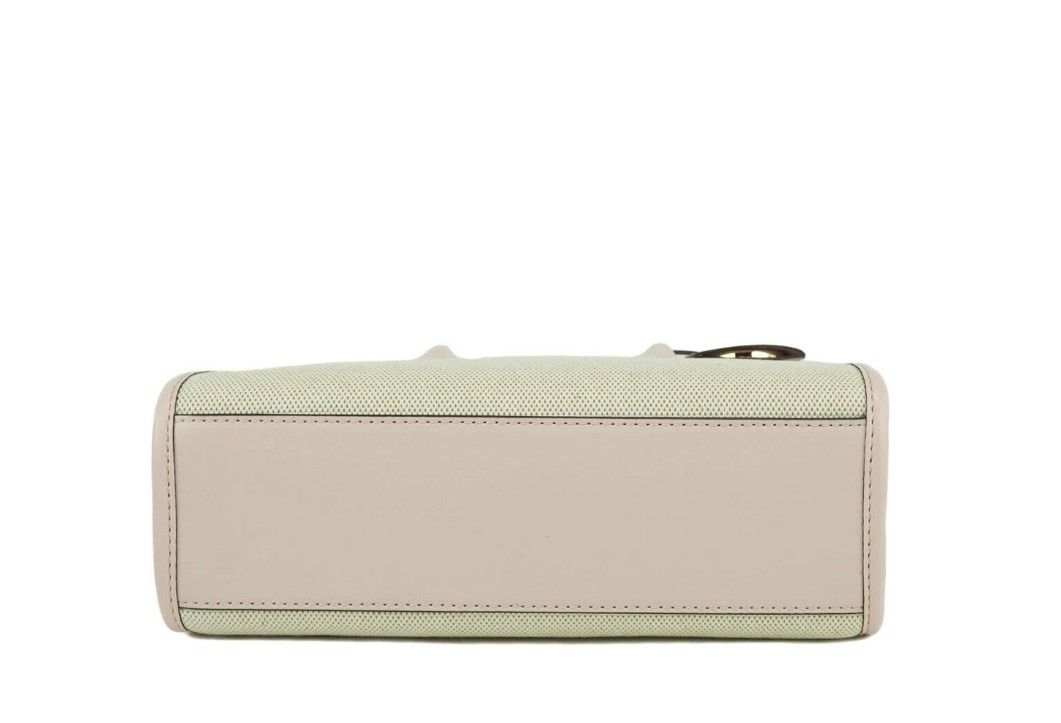 Michael Kors Mirella Small Powder Blush Canvas Shopper Crossbody Handbag Purse - ACCEXO