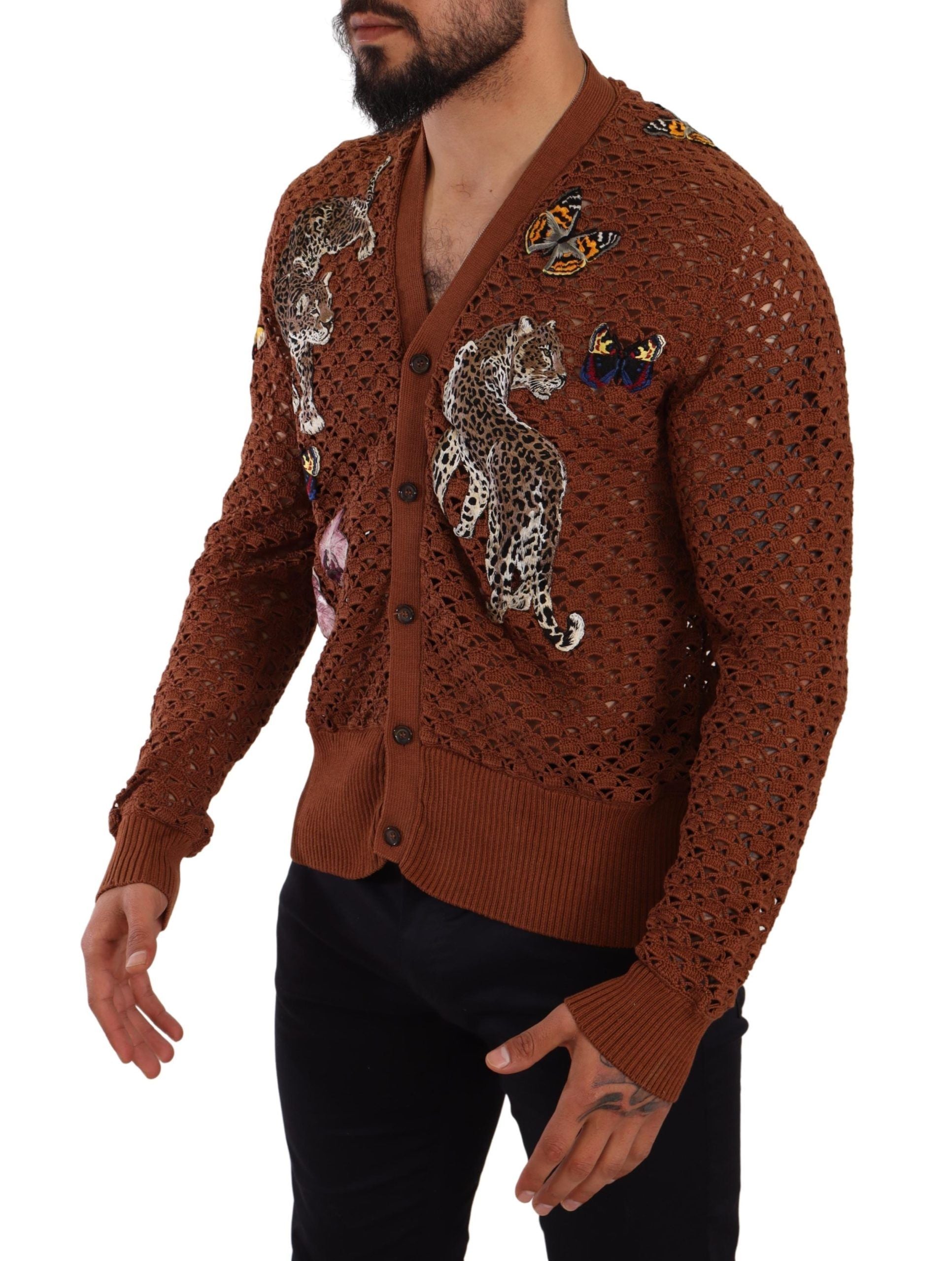 Dolce & Gabbana Refined Elegance Multicolor Embroidered Cardigan - ACCEXO