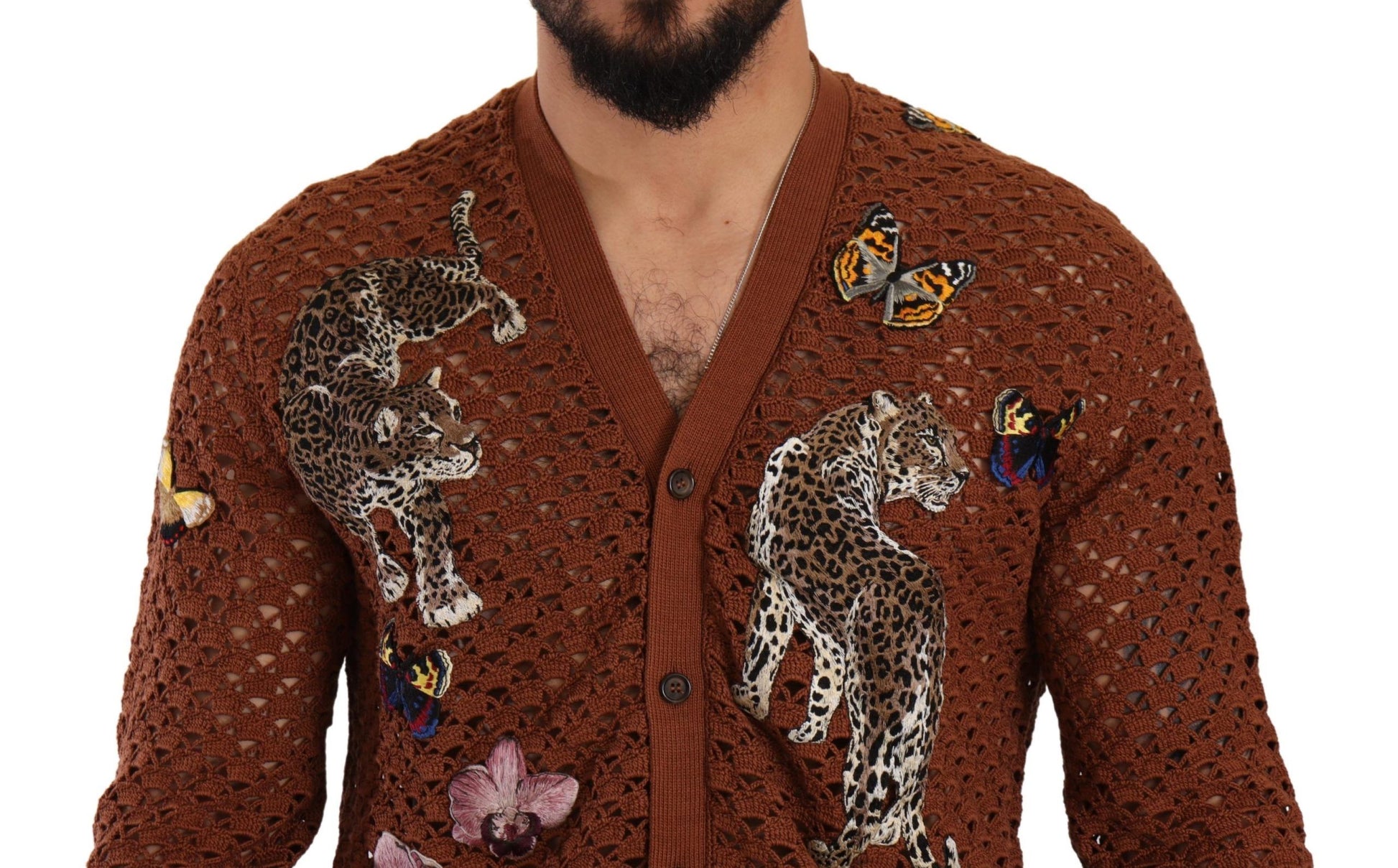 Dolce & Gabbana Refined Elegance Multicolor Embroidered Cardigan - ACCEXO
