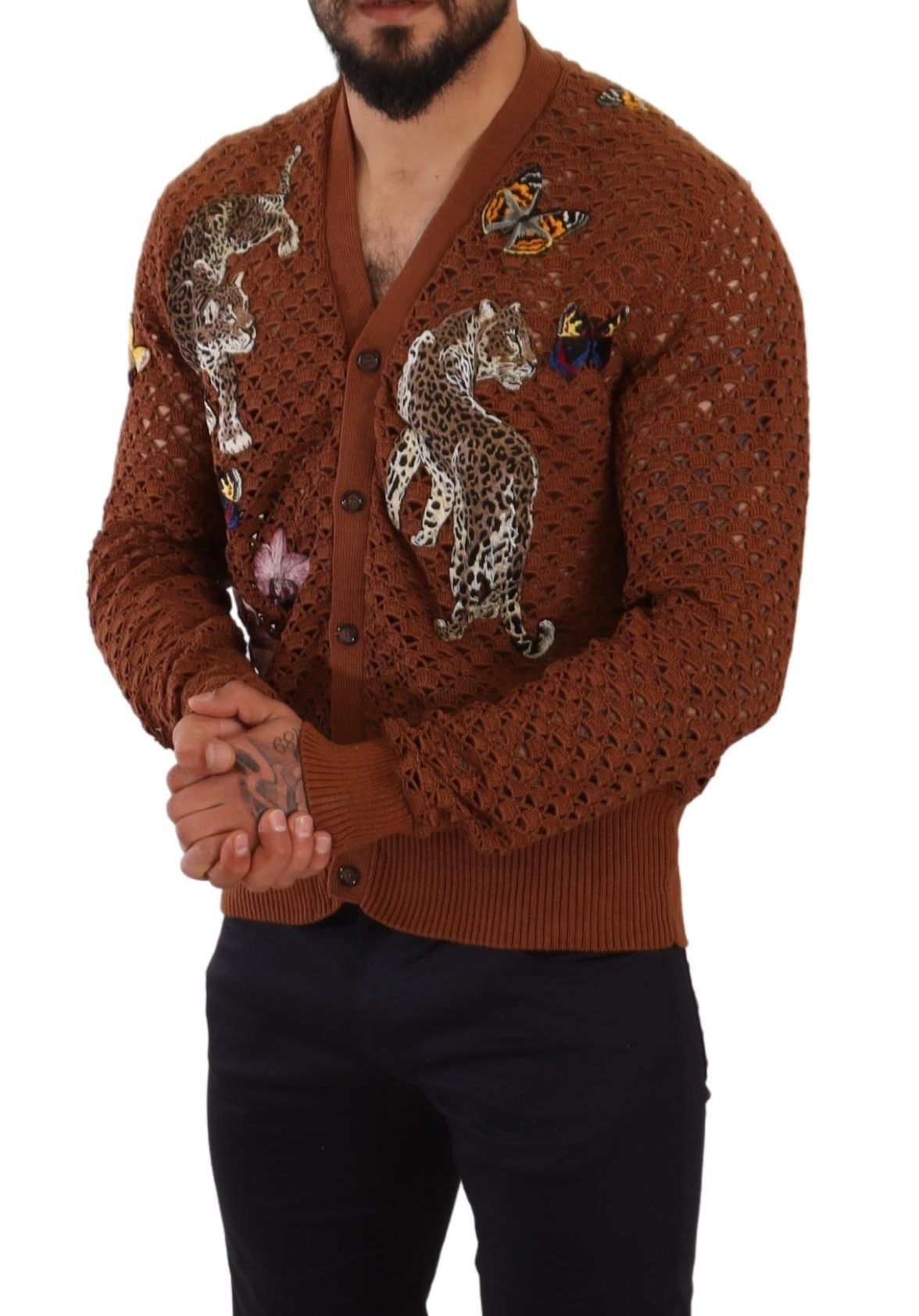 Dolce & Gabbana Refined Elegance Multicolor Embroidered Cardigan - ACCEXO