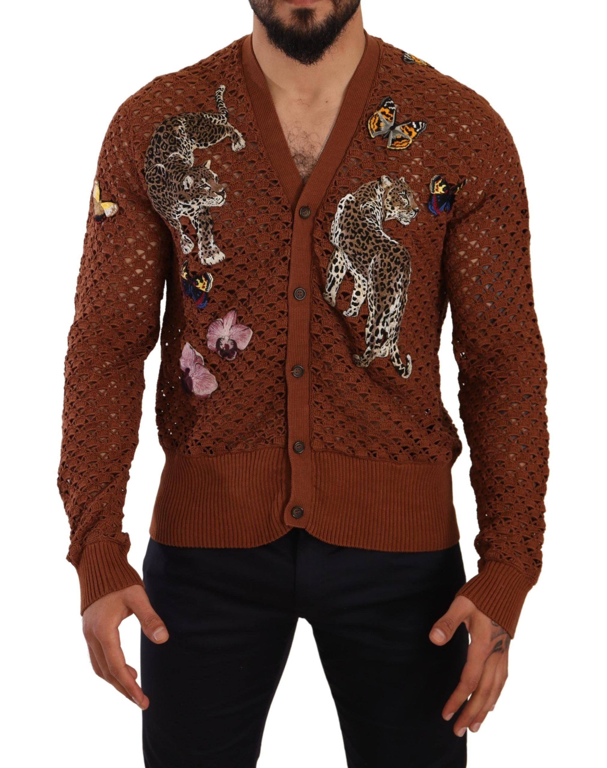 Dolce & Gabbana Refined Elegance Multicolor Embroidered Cardigan - ACCEXO
