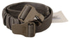 Costume National Elegant Gray Leather Fashion Belt