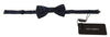 Dolce & Gabbana Elegant Silk Bow Tie in Dark Blue