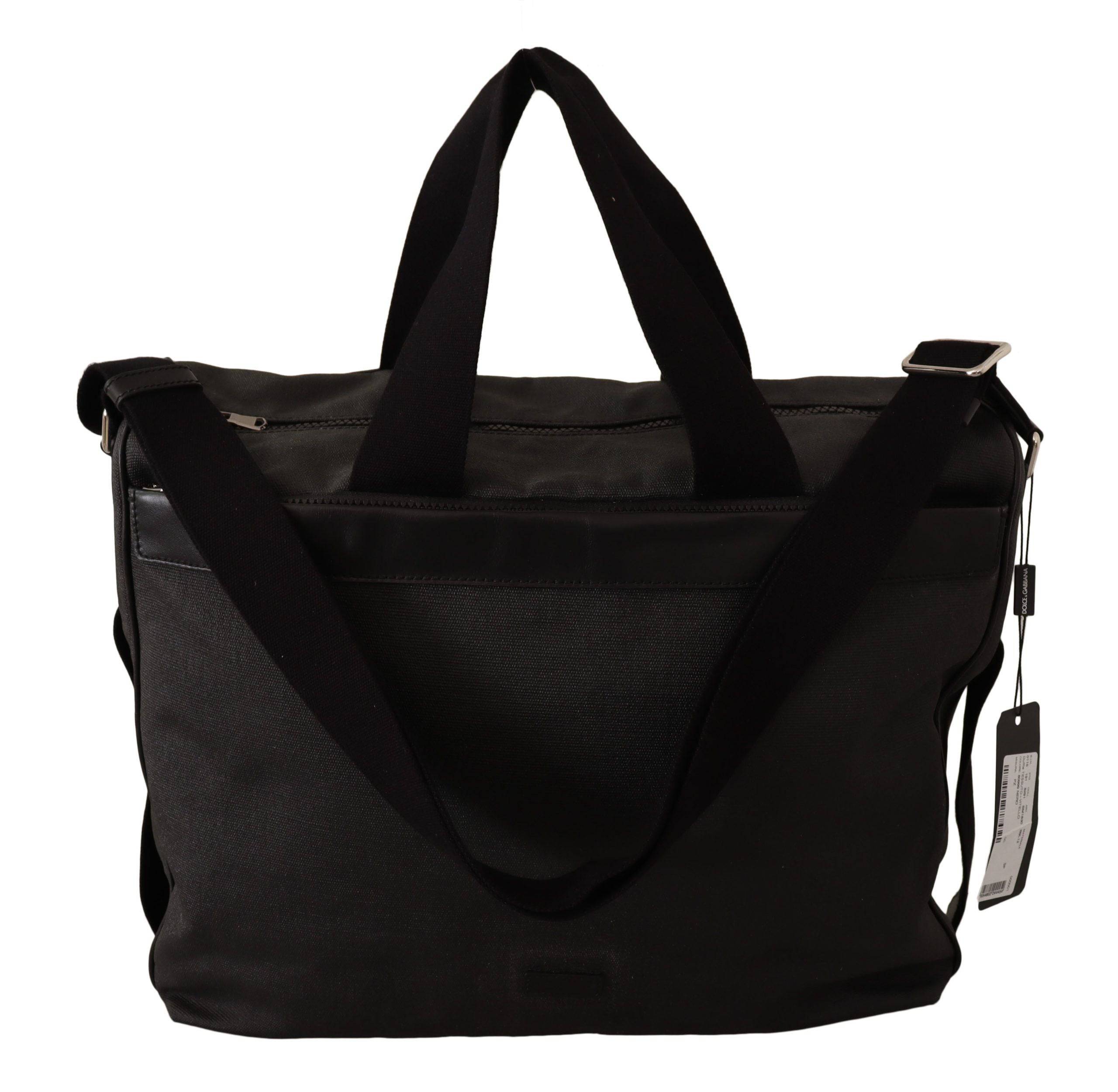 Dolce & Gabbana Elegant Men's Denim & Leather Messenger Bag - ACCEXO