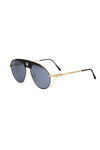 Frankie Morello Black Metallic Men's Sunglass