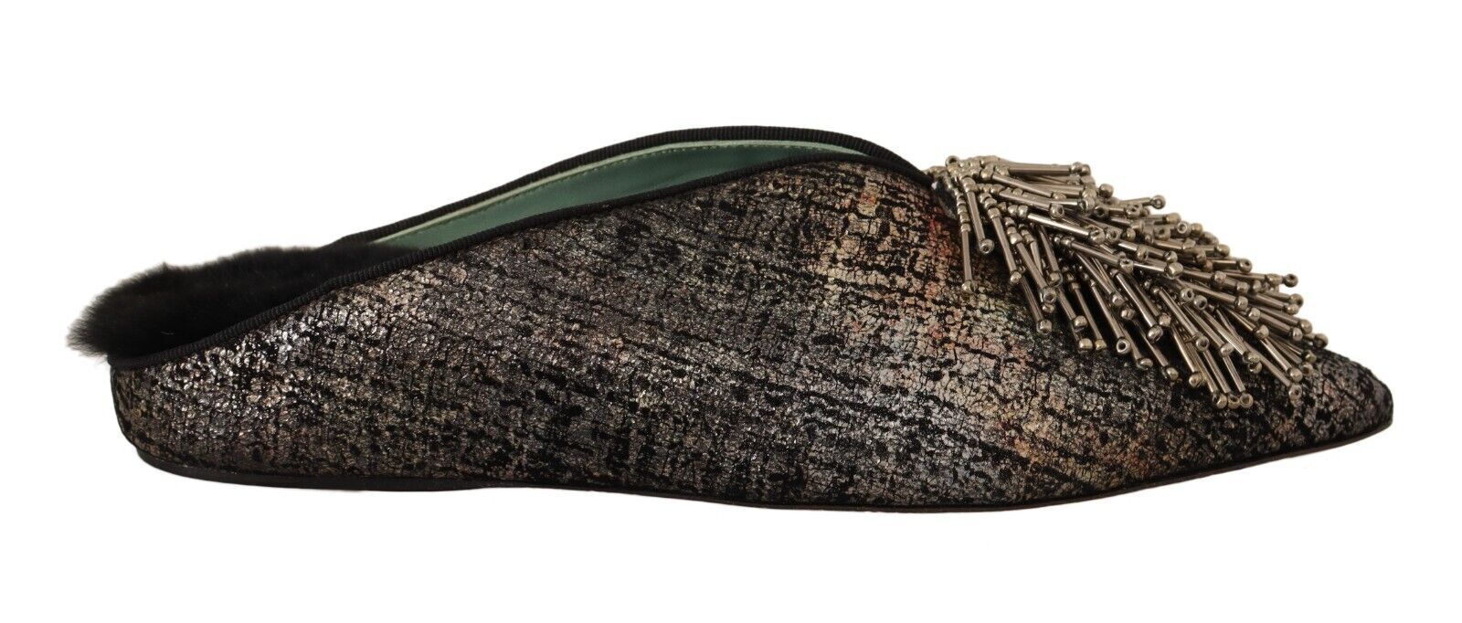 Paola D'Arcano Golden Enchantment Leather Flats - ACCEXO