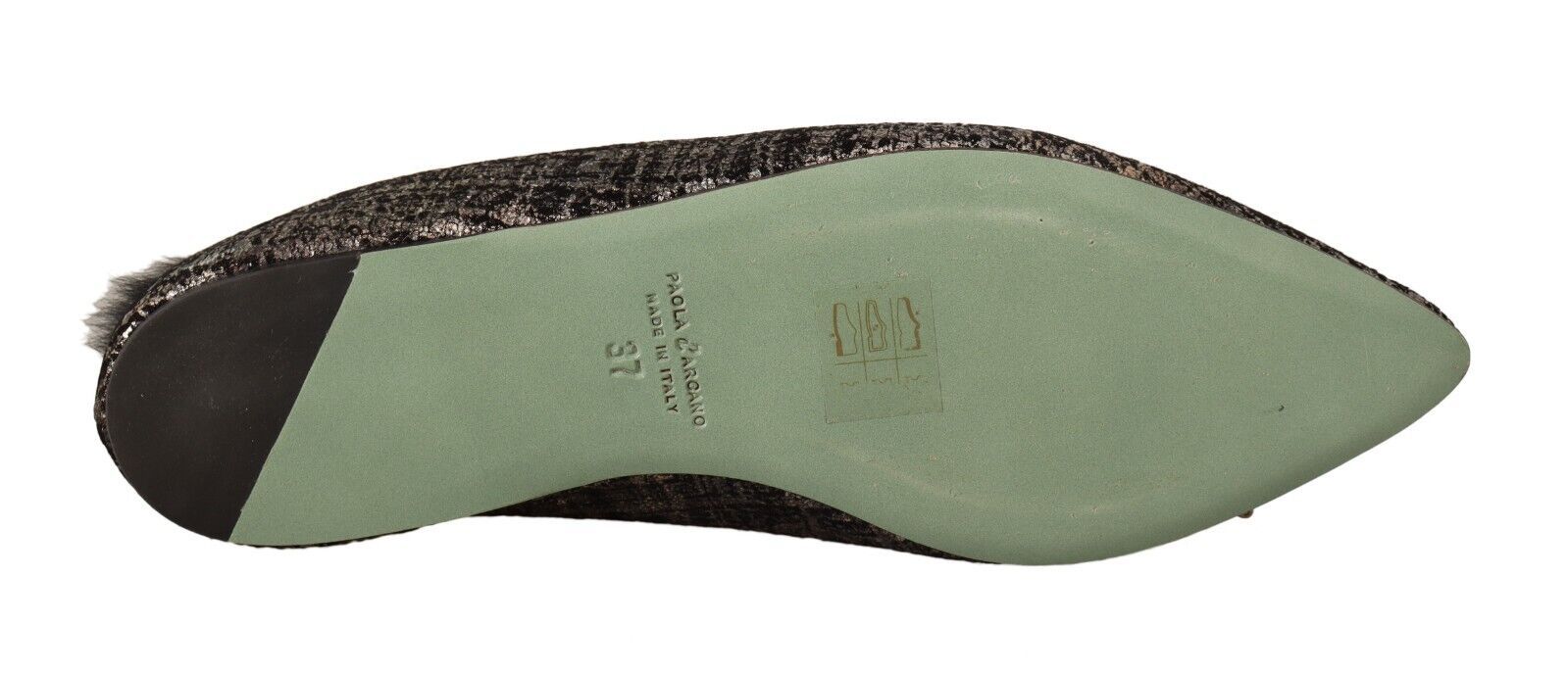 Paola D'Arcano Golden Enchantment Leather Flats - ACCEXO