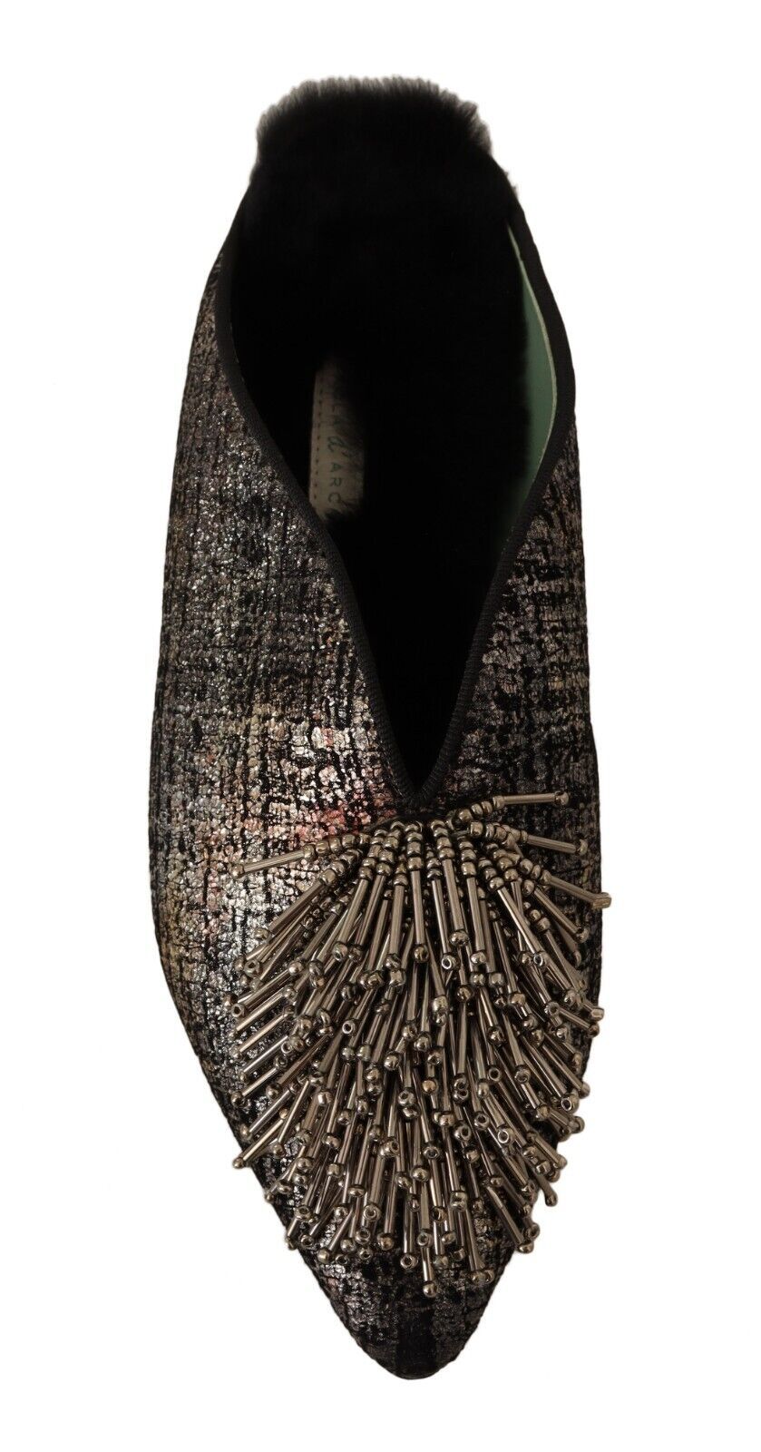 Paola D'Arcano Golden Enchantment Leather Flats - ACCEXO