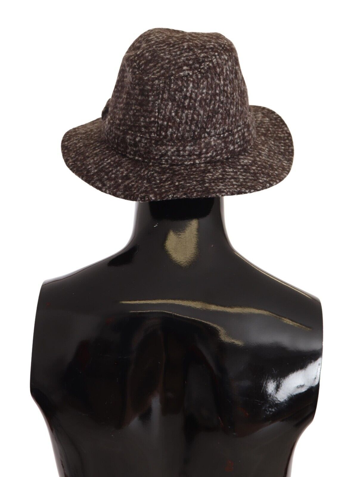 Dolce & Gabbana Elegant Gray Tweed Wide Brim Hat - ACCEXO
