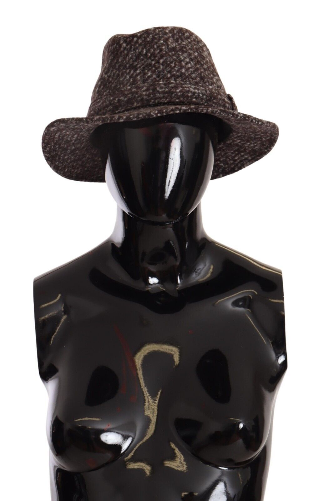Dolce & Gabbana Elegant Gray Tweed Wide Brim Hat - ACCEXO