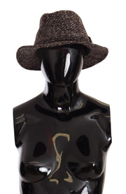Dolce & Gabbana Elegant Gray Tweed Wide Brim Hat - ACCEXO