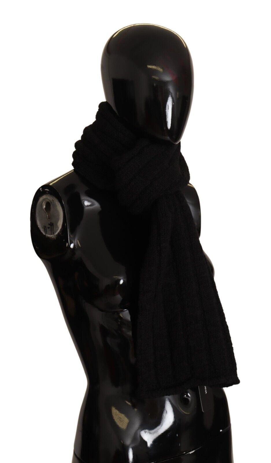 Dolce & Gabbana Elegance Unleashed Black Wool Scarf - ACCEXO
