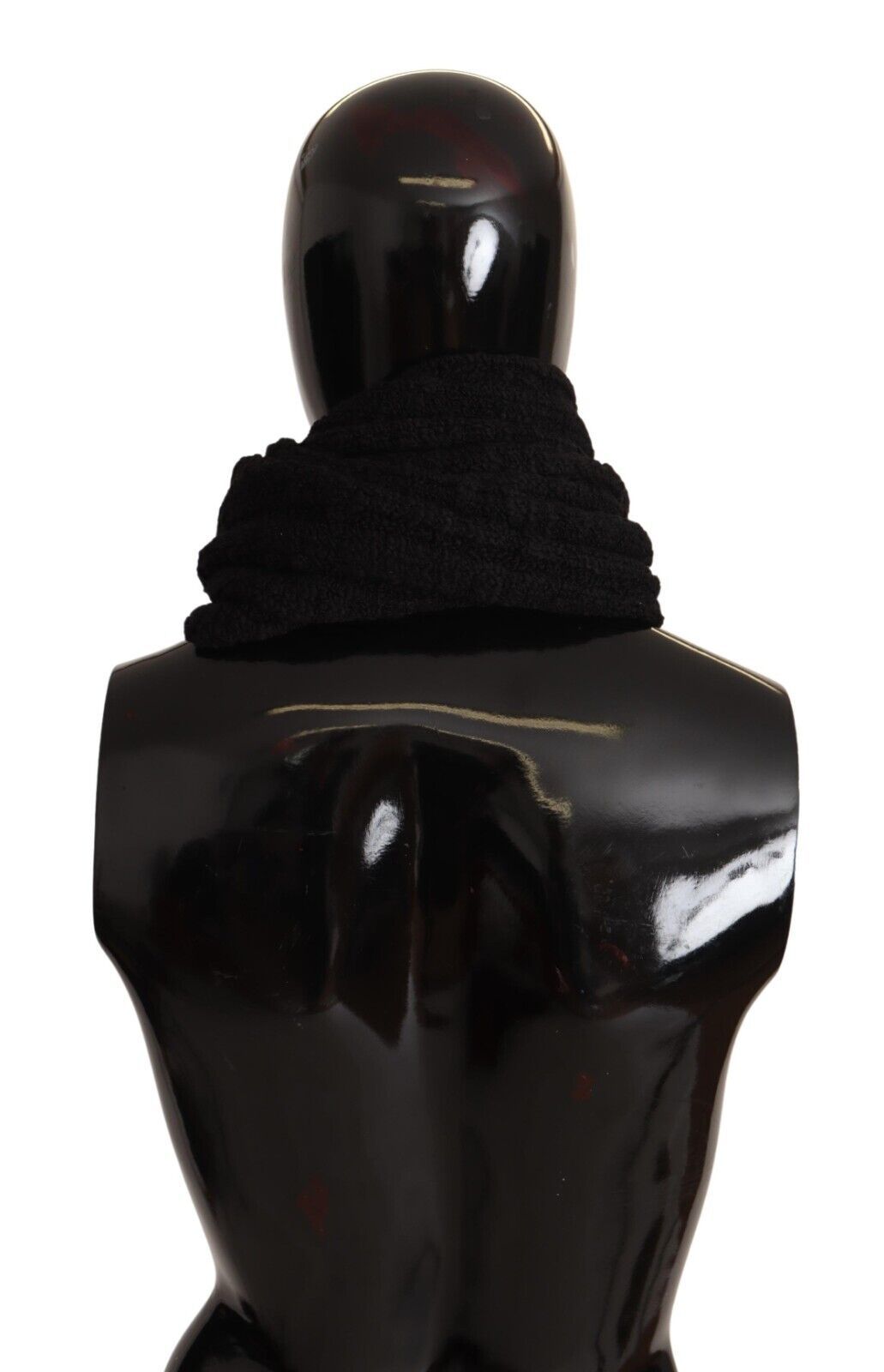Dolce & Gabbana Elegance Unleashed Black Wool Scarf - ACCEXO