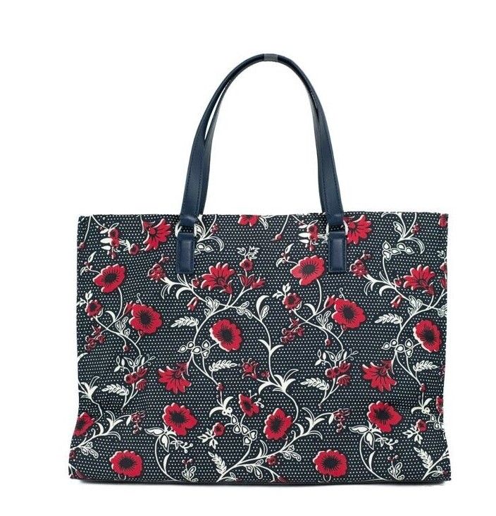 Tory Burch Medium Nylon Retro Batik Print Shoulder Tote Handbag - ACCEXO