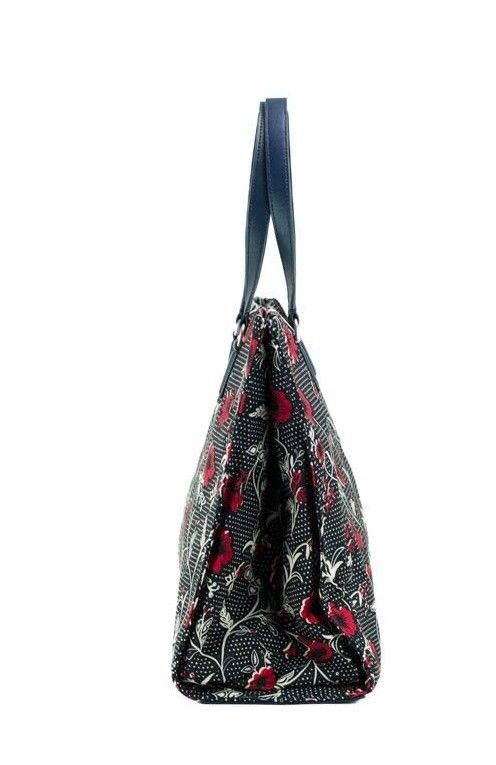 Tory Burch Medium Nylon Retro Batik Print Shoulder Tote Handbag - ACCEXO