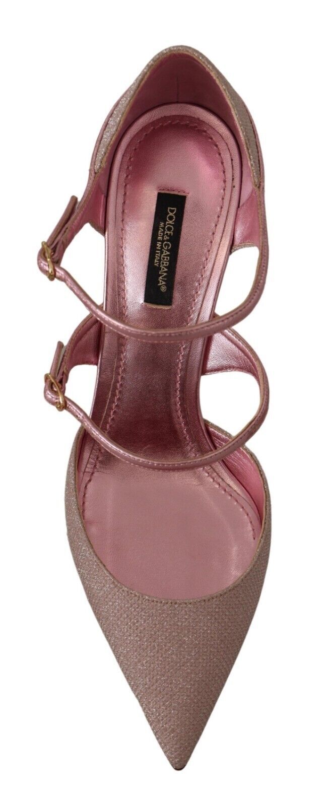 Dolce & Gabbana Pink Glitter High Heel Sandals - ACCEXO