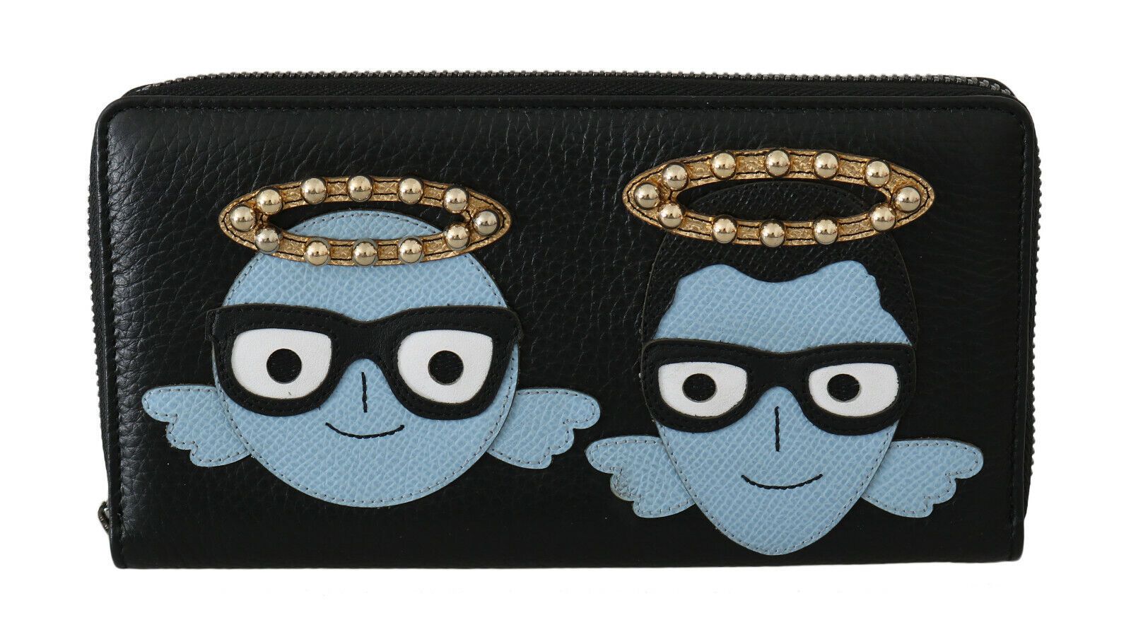 Dolce & Gabbana Elegant Black Leather Zip Wallet - ACCEXO