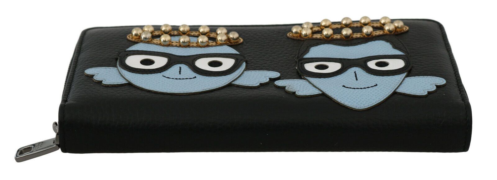 Dolce & Gabbana Elegant Black Leather Zip Wallet - ACCEXO