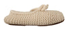 Dolce & Gabbana Chic Wool Knit Ballerina Flats