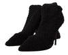 Dolce & Gabbana Chic Black Stretch Sock Boots