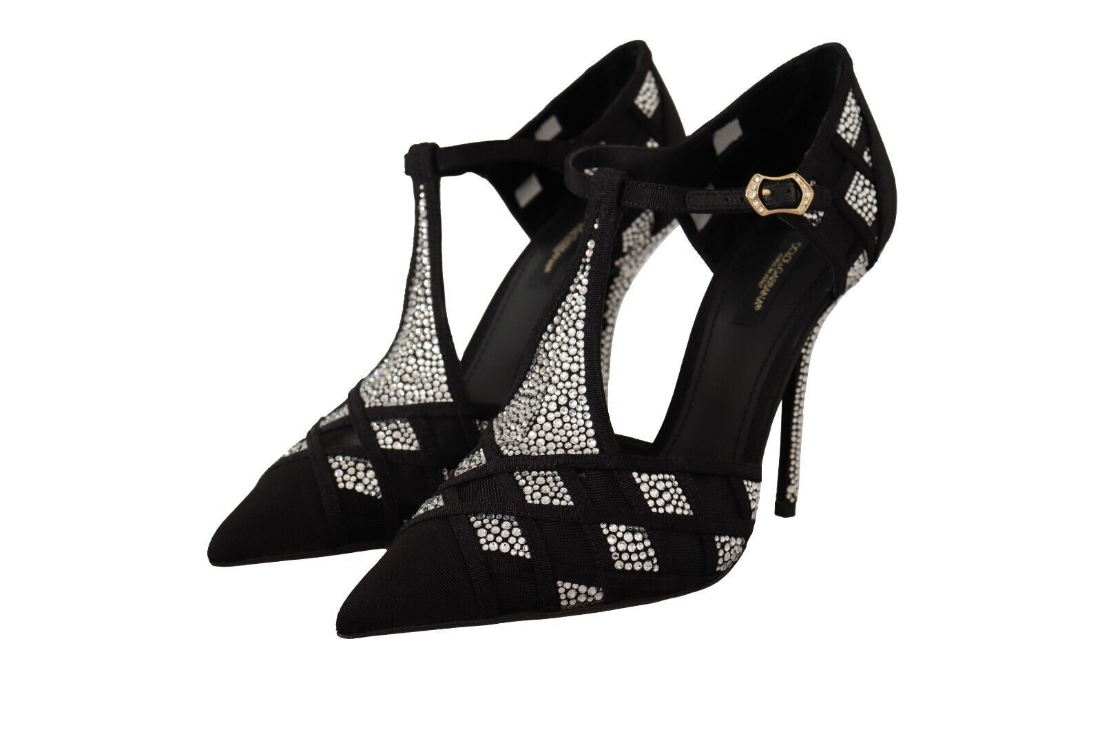 Dolce & Gabbana Elegant Crystal-Embellished Suede Pumps - ACCEXO