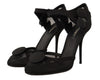 Dolce & Gabbana Elegant Mesh Ankle Strap High Heels Pumps