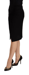 PLEIN SUD Elegant High Waist Pencil Cut Skirt