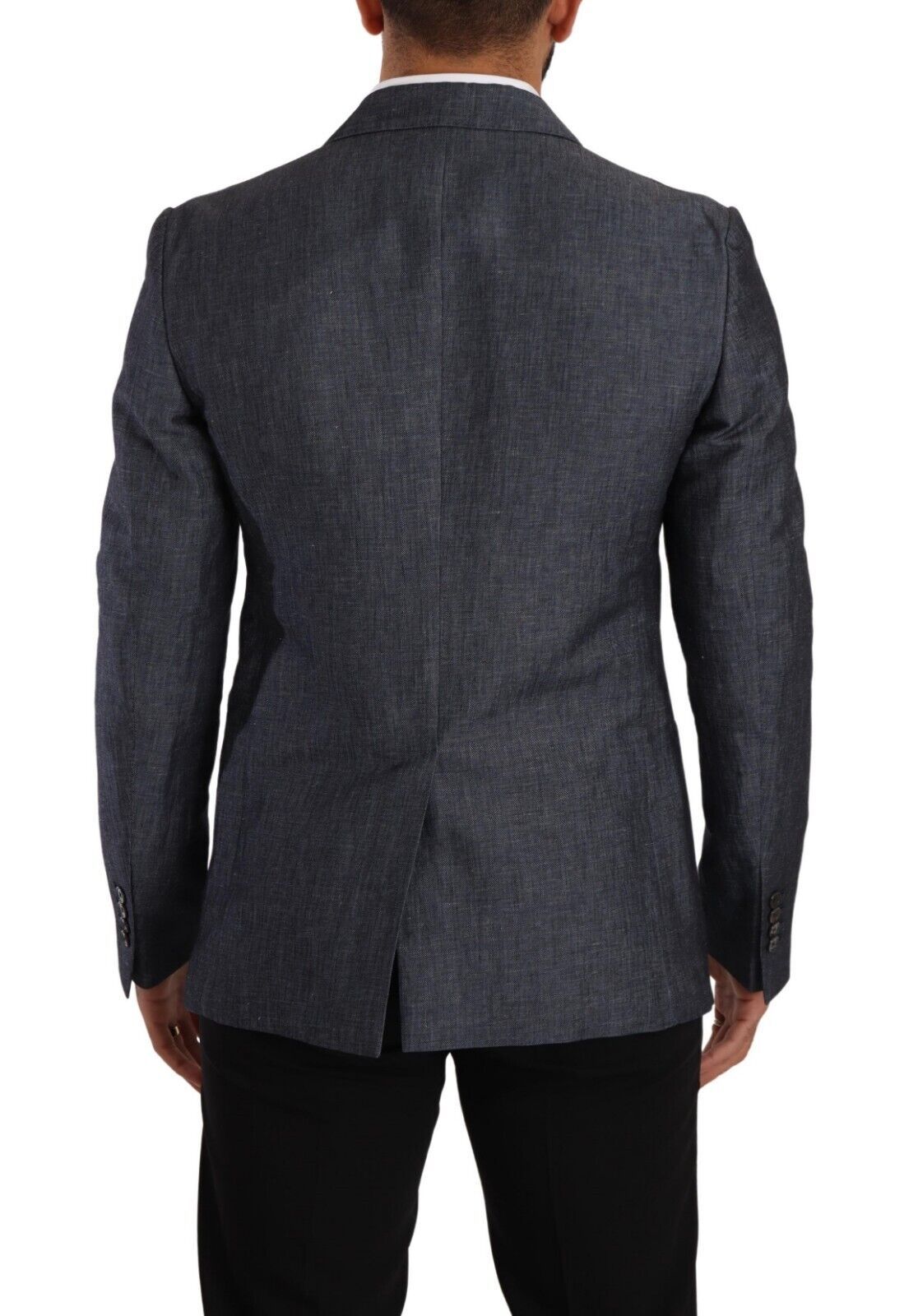 Dolce & Gabbana Elegant Slim Fit Two-Button Blue Blazer - ACCEXO