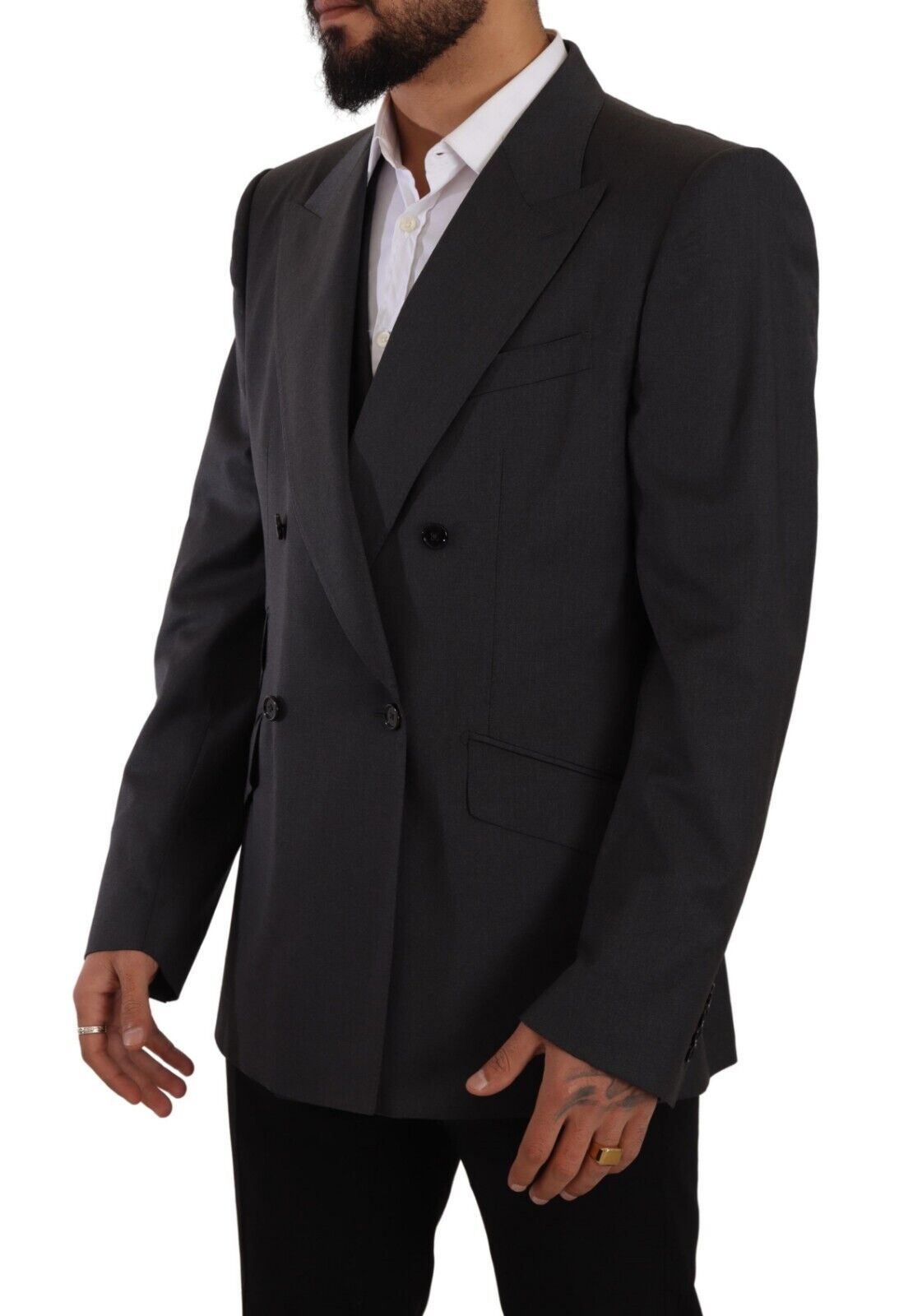 Dolce & Gabbana Elegant Gray Sicilia Wool Blend Suit - ACCEXO