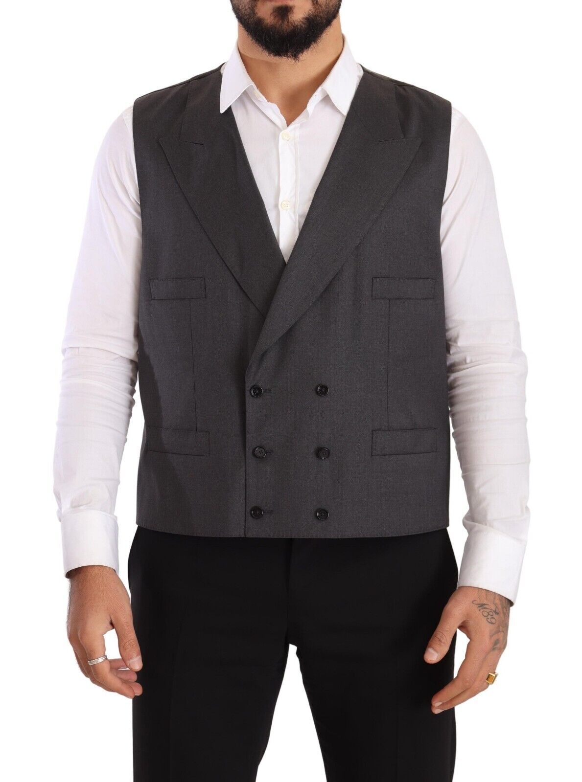 Dolce & Gabbana Elegant Gray Sicilia Wool Blend Suit - ACCEXO