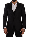 Dolce & Gabbana Sicilia Slim Fit Black Suit Ensemble