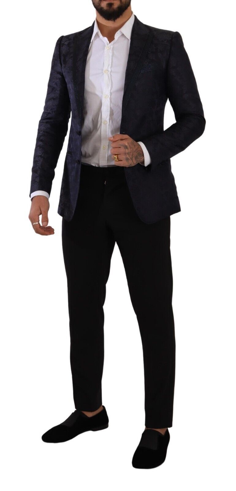 Dolce & Gabbana Elegant Dark Blue MARTINI Formal Blazer - ACCEXO