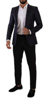 Dolce & Gabbana Elegant Dark Blue MARTINI Formal Blazer