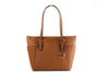 Charlotte Signature Leather Large Top Zip Tote Handbag Bag