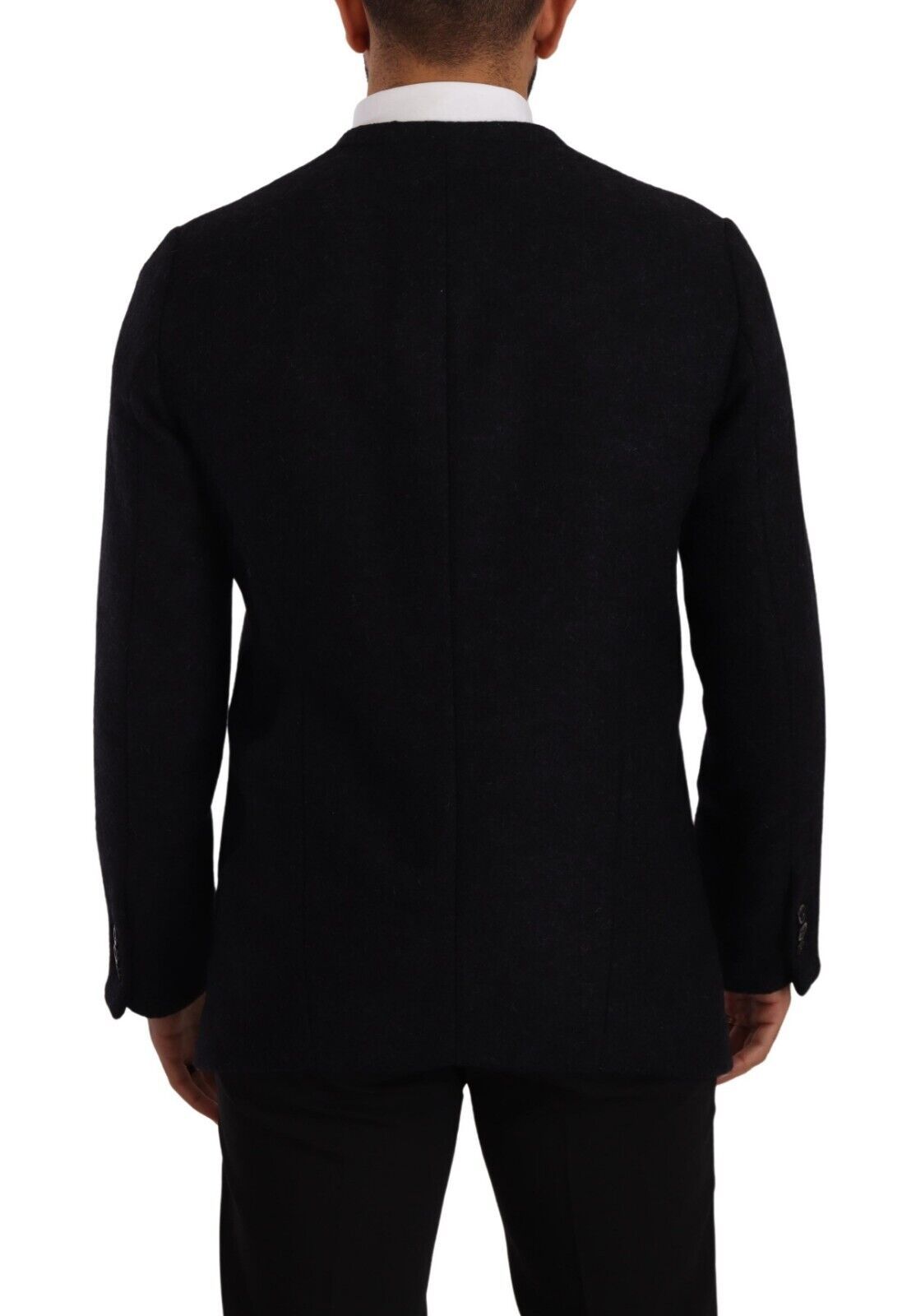 Dolce & Gabbana Elegant Dark Grey Alpaca Blend Jacket - ACCEXO