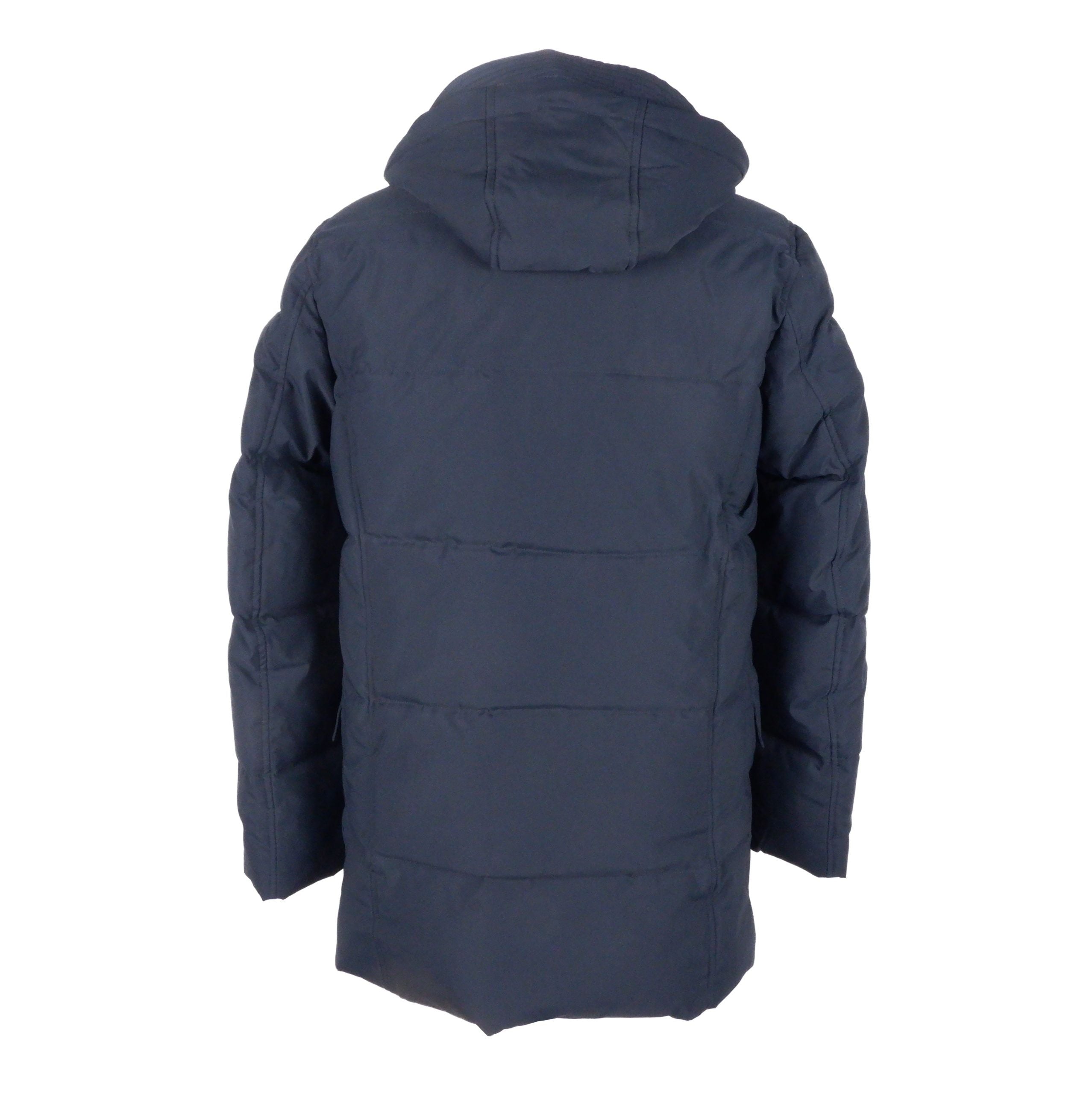 Emilio Romanelli Sleek Blue Men's Hooded Jacket - ACCEXO