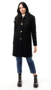 Love Moschino Black Wool Women Coat