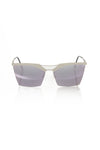 Frankie Morello Silver Metallic Women Sunglass