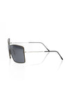 Frankie Morello Black Metallic Women Sunglass