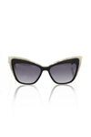 Frankie Morello Black Acetate Women's Sunglass