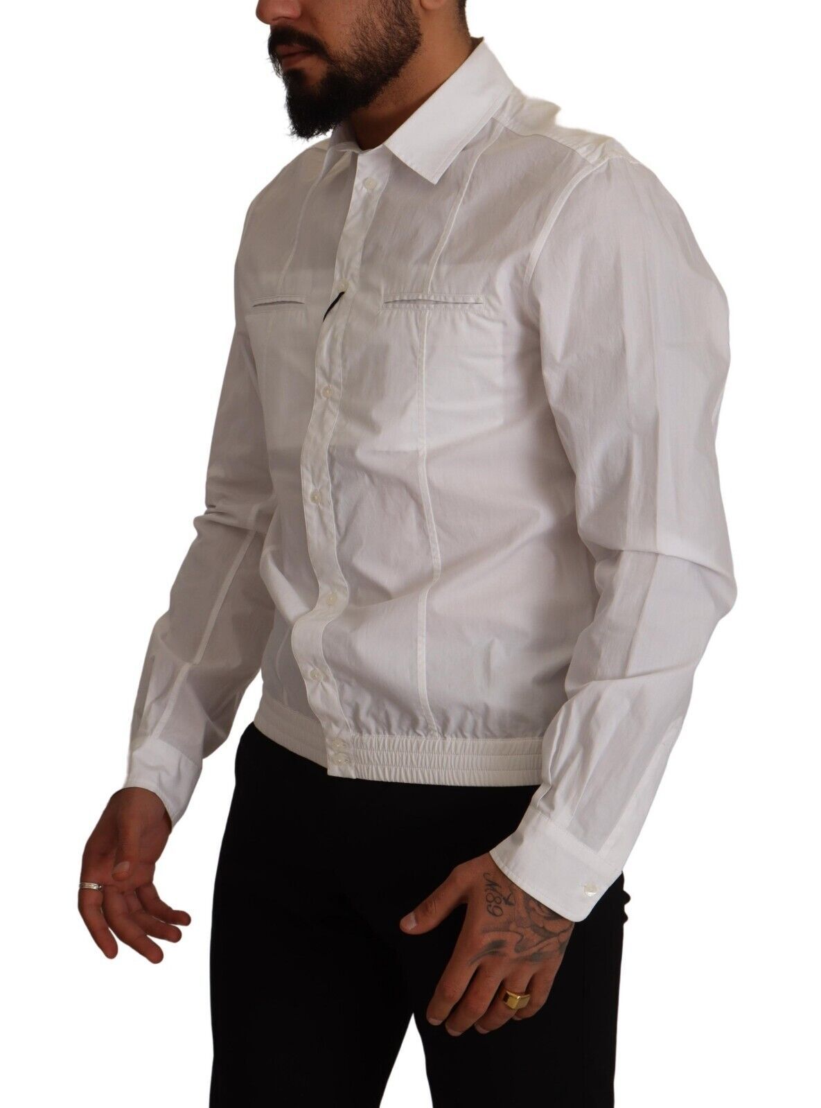 Dolce & Gabbana Elegant Italian White Cotton Shirt - ACCEXO