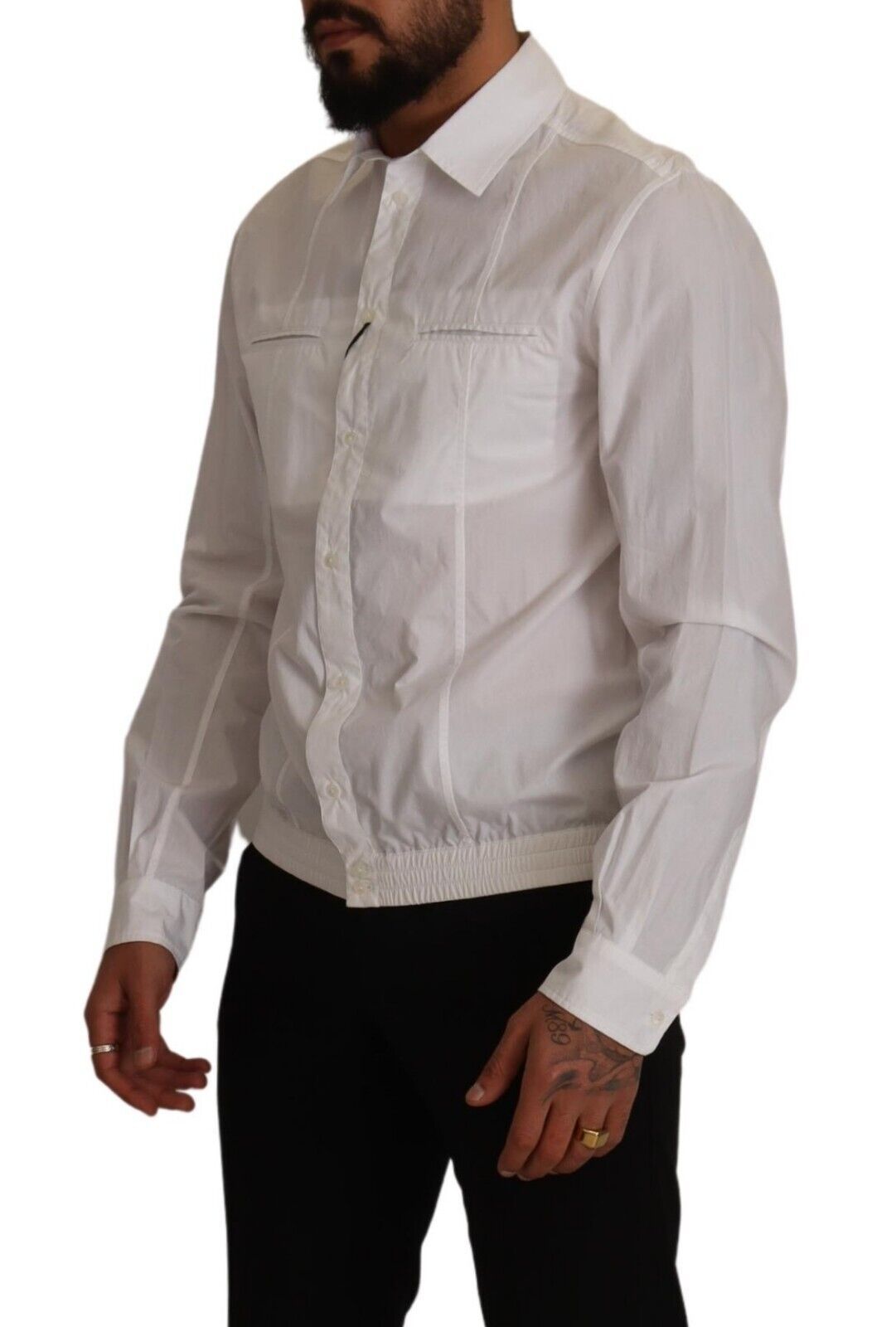 Dolce & Gabbana Elegant Italian White Cotton Shirt - ACCEXO