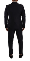 Dolce & Gabbana Elegant Slim Fit Wool Silk Cashmere Men's Suit