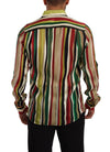 Dolce & Gabbana Elegant Multicolor Striped Silk Blend Shirt