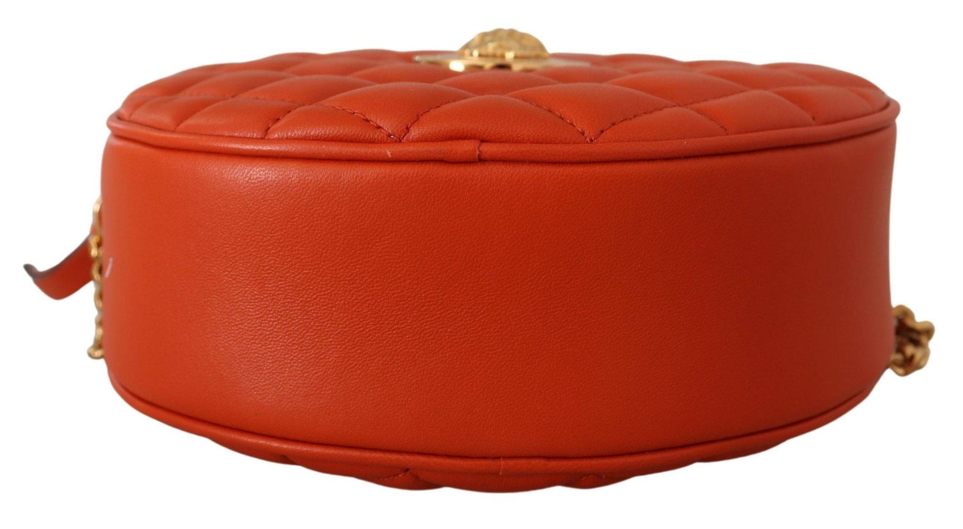 Versace Elegant Round Nappa Leather Crossbody Bag - ACCEXO