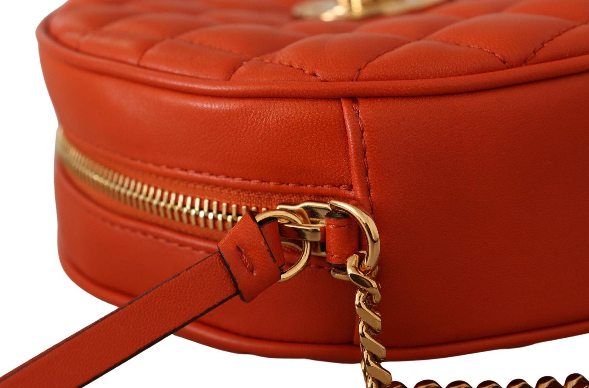 Versace Elegant Round Nappa Leather Crossbody Bag - ACCEXO