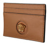 Versace Elegant Medusa Calf Leather Card Holder