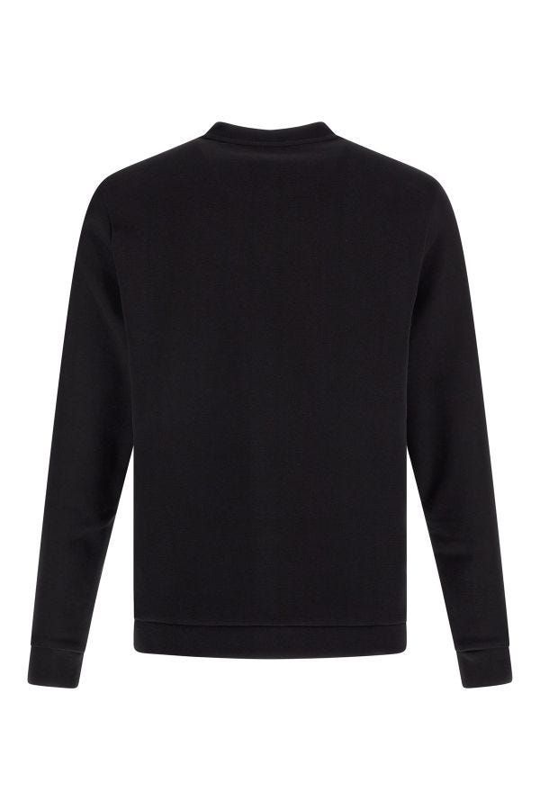 Hugo Boss Elegant Black Cotton Round Neck Sweatshirt - ACCEXO